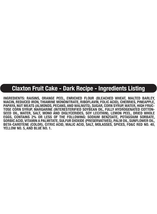 Claxton Dark Fruit Cake - 1 lb Box - Image 3
